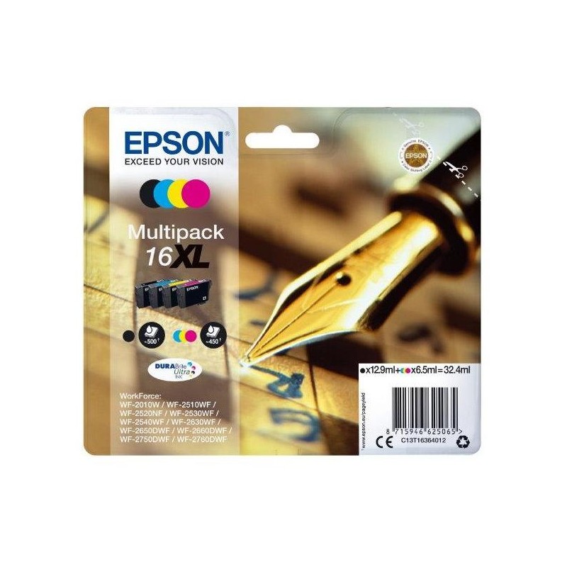 Epson inkoustová náplň/ T1636/ 16XL Multipack Series 'Pen and Crossword'/ 4x barvy