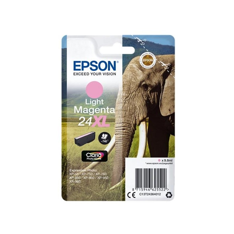 Epson inkoustová náplň/ T2436/ Singlepack 24XL Claria Photo HD Ink/ Světlá Magenta