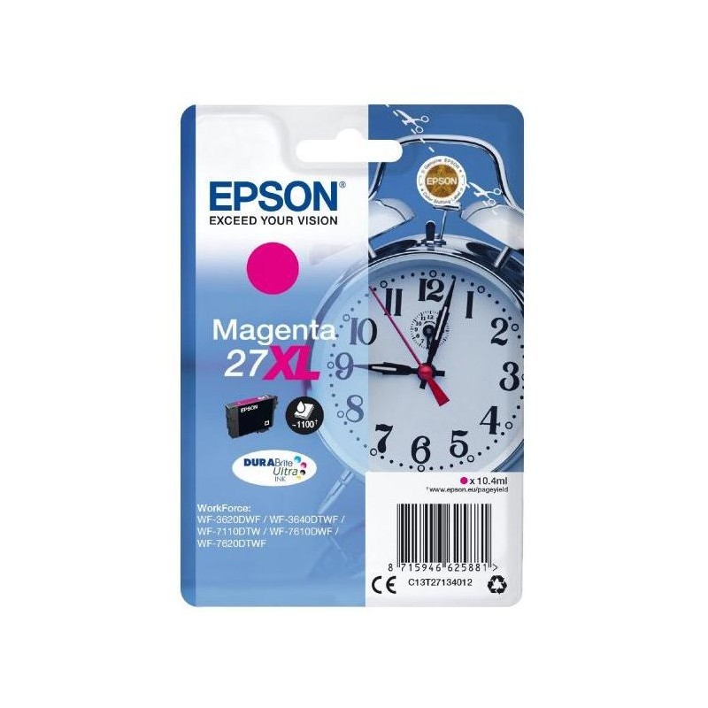 Epson inkoustová náplň/ T2713/ Singlepack 27XL DURABrite Ultra Ink/ Magenta