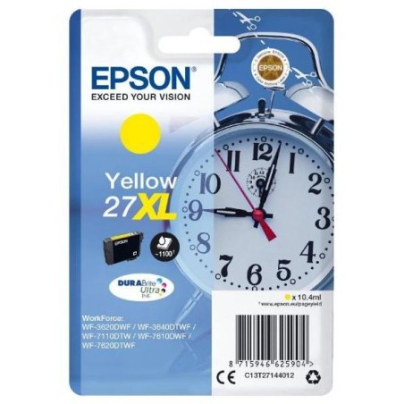 Epson inkoustová náplň/ T2714/ Singlepack 27XL DURABrite Ultra Ink/ Žlutá