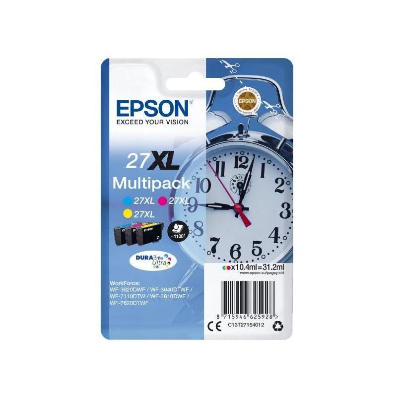 Epson inkoustová náplň/ T2715/ Multipack 27XL DURABrite Ultra Ink/ 3x barvy