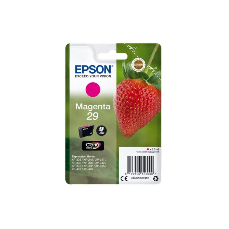 Epson inkoustová náplň/ T2983/ Singlepack 29 Claria Home Ink/ Magenta