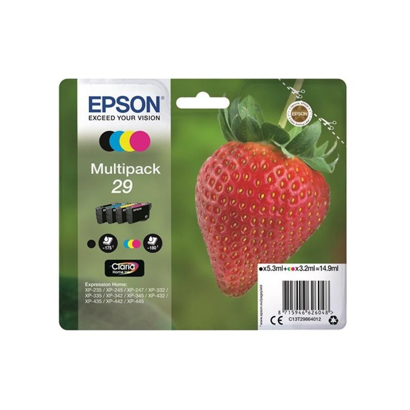 Epson inkoustová náplň/ T2986/ Multipack 29 Claria Home Ink/ 4x barvy