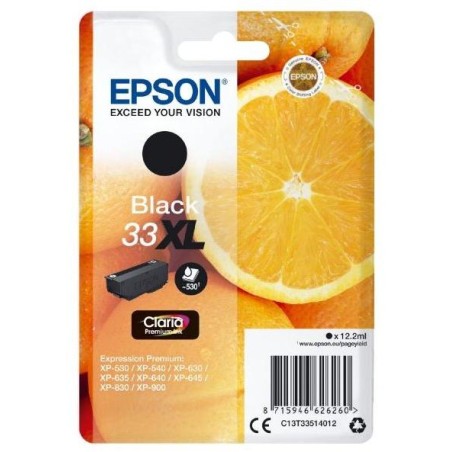 Epson inkoustová náplň/ T3351/ Singlepack 33XL Claria Premium Ink/ Černá