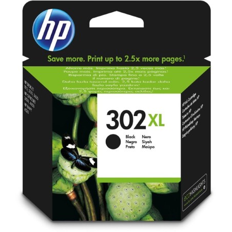 HP inkoustová kazeta 302XL černá F6U68AE originál