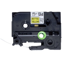 BROTHER praporky nelaminované FLE6511 / černá-žlutá / 21mm