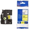 BROTHER flexible tape TZEFX661 / yellow-black / 36mm