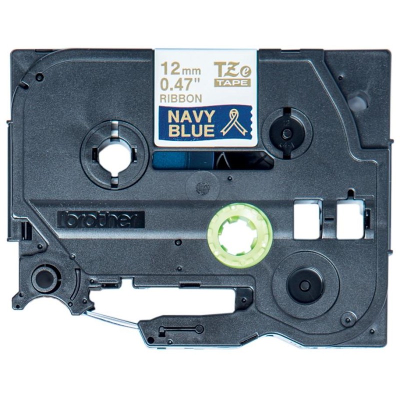 BROTHER páska TZE-RN34 / zlatá-nám.modř.pruhovaná / 12mm