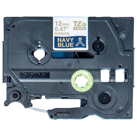 BROTHER páska TZE-RN34 / zlatá-nám.modř.pruhovaná / 12mm