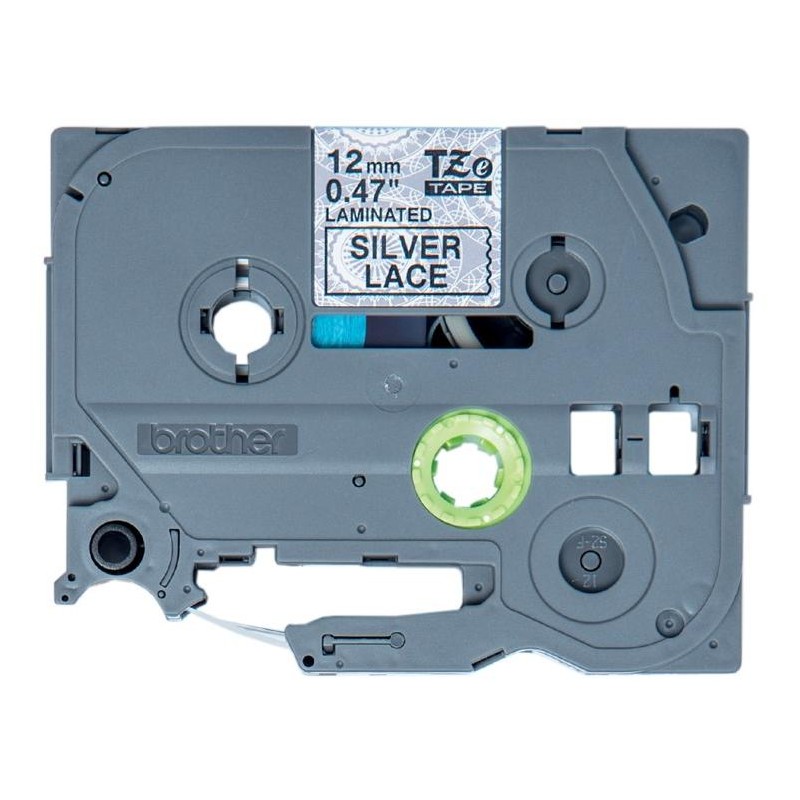 BROTHER páska TZE-MPSL31 / se stříbrnými proužky / 12mm