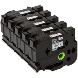 BROTHER páska pro vysokorychlostní tisk HGE251V5 / bílá-černá / 24mm