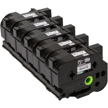 BROTHER páska pro vysokorychlostní tisk HGE261V5 / bílá-černá / 36mm