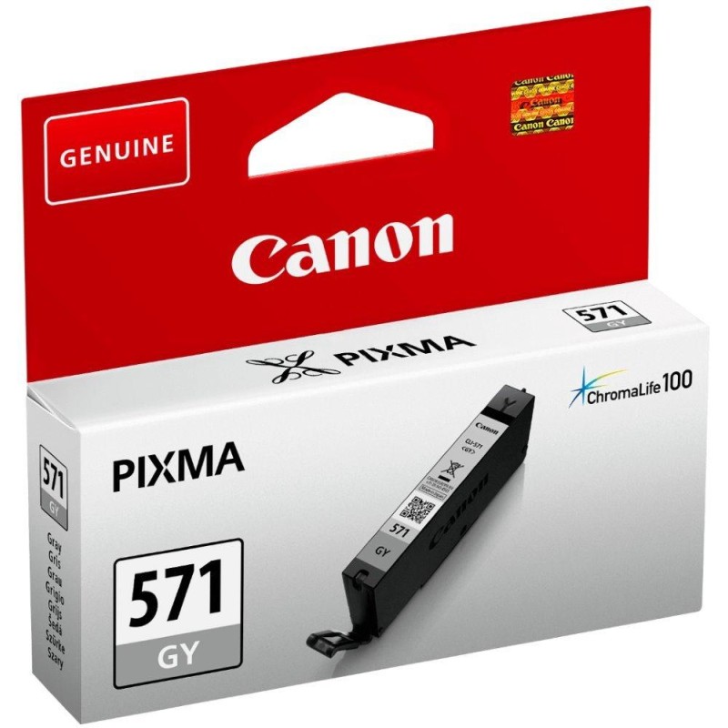 Canon inkoustová náplň CLI-571G/ šedá/ 7ml