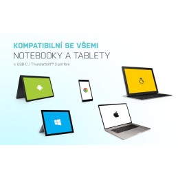 I-tec USB 3.1 Type C HDMI Travel adaptér PD/Data/ 1x HDMI 4K Ultra HD 3840x2160/ 2x USB 3.0/ černý