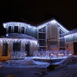 COLORWAY LED girlanda/ IP44 / 192 LED / délka 6m x 0,6m / studená bílá/ napájení AC, 220V, 6W