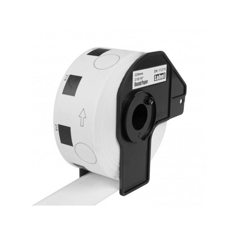 PRINTLINE kompatibilní etikety s Brother DK-11218, papírové kulaté štítky, průměr 24mm, 1000ks