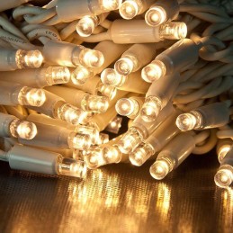 COLORWAY LED řetěz/ IP65 / 100 LED / délka 10m / teplá bílá/ napájení AC, 220V, 6W