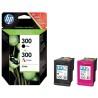 HP 300 Doppelpack Schwarz/Dreifarbig Original Tintenpatronen