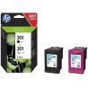 HP 301 Dual Pack Black/Tri-Color Original Ink Cartridges