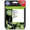 HP 364 4er-Pack Original Tintenpatronen - Schwarz, Cyan, Magenta, Gelb