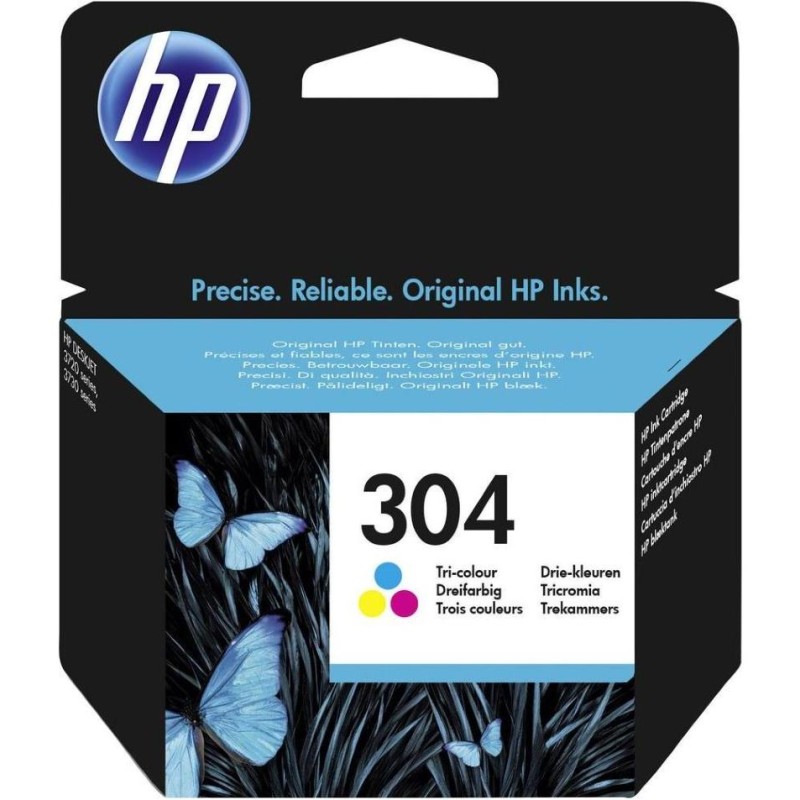 HP 304 Tříbarevná originální inkoustová kazeta