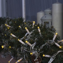 COLORWAY LED řetěz/ IP65 / 100 LED / délka 10m / teplá bílá/ napájení AC, 220V, 6W