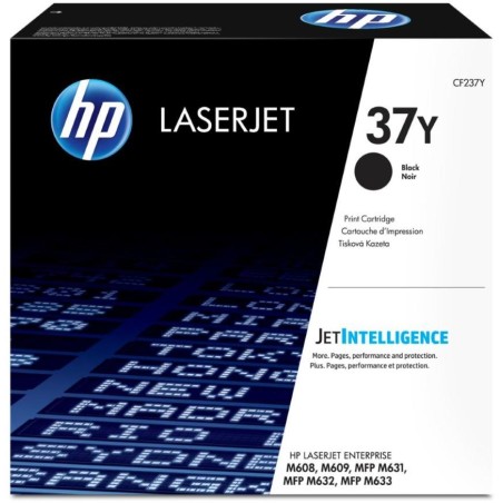 HP 37Y Černá originální tonerová kazeta LaserJet s mimořádně vysokou výtěžností