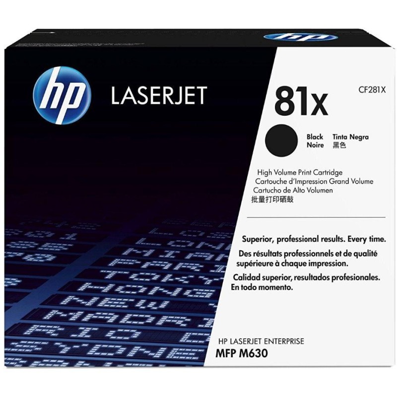 HP 81X Černá originální tonerová kazeta LaserJet s vysokou výtěžností