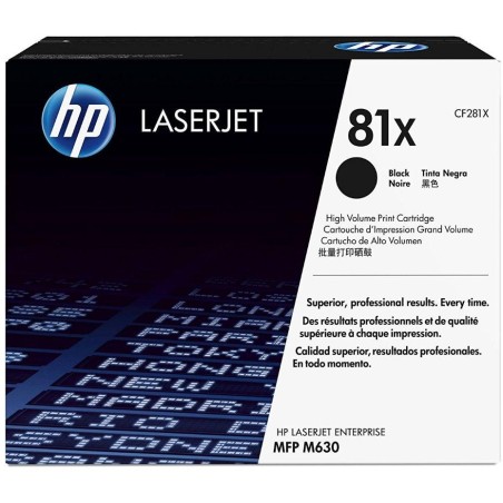 HP 81X Černá originální tonerová kazeta LaserJet s vysokou výtěžností