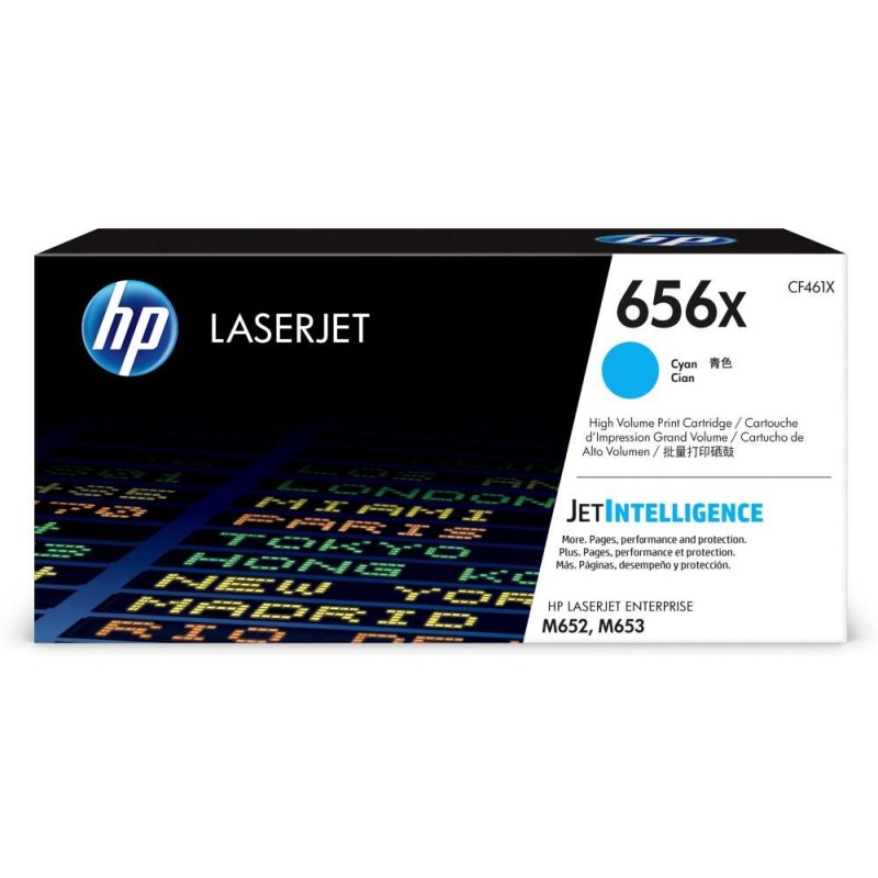 HP 656X Azurová originální tonerová kazeta LaserJet s vysokou výtěžností