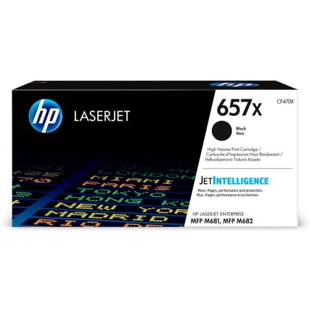 HP 657X Černá originální tonerová kazeta LaserJet s vysokou výtěžností