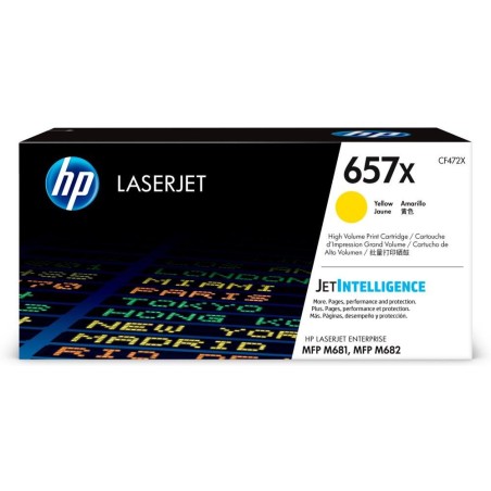 HP 657X Žlutá originální tonerová kazeta LaserJet s vysokou výtěžností