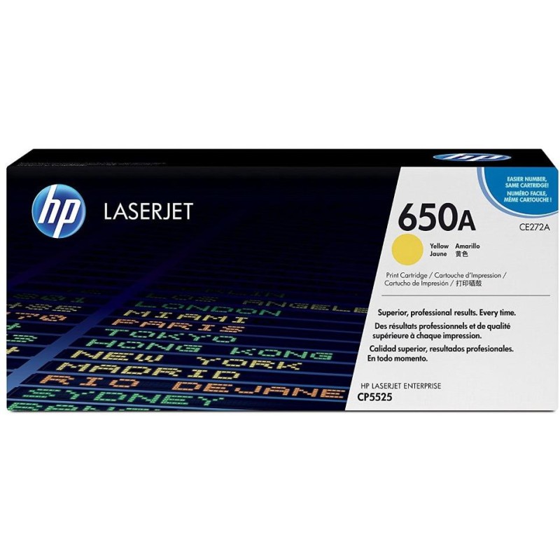 HP 650A Žlutá originální tonerová kazeta LaserJet