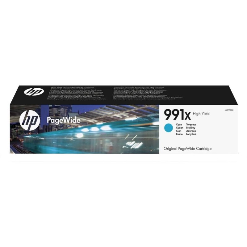 HP 991X Azurová originální kazeta PageWide s vysokou výtěžností
