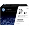 HP 26X High Yield Black Original LaserJet Toner Cartridges 2-pack