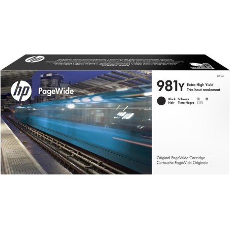 HP 981Y Černá originální kazeta PageWide s velmi vysokou výtěžností