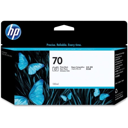HP 70 Fotografická Černá inkoustová kazeta DesignJet, 130 ml