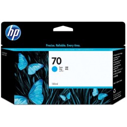 HP 70 Azurová inkoustová kazeta DesignJet, 130 ml