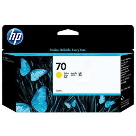 HP 70 Žlutá inkoustová kazeta DesignJet, 130 ml