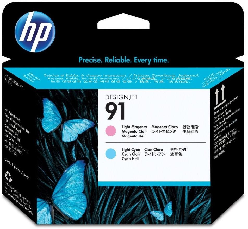 HP 91 svetlo purpurová a svetlo azúrová tlačová hlava