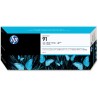 HP 91 Light Gray Pigment Ink Cartridge, 775 ml
