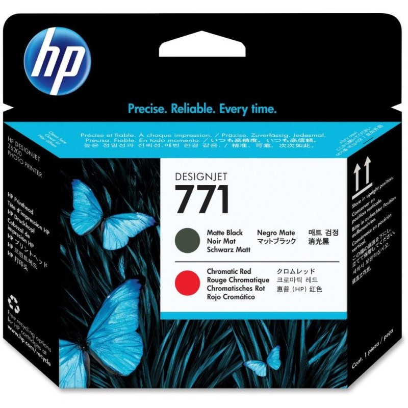 HP 771 Matná Černá/chromatická červená tisková hlava DesignJet