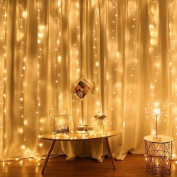 COLORWAY LED girlanda/ vnitřní / 300 LED / délka 3 x 3m / teplá bílá/ AC 220V