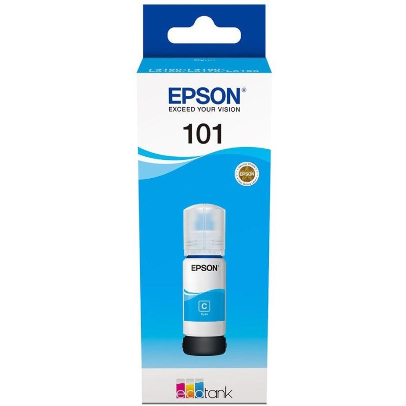 Epson inkoustová náplň/ T03V24A/ 101 EcoTank/ L6160/ L6170/ L6190/ L4150/ L4160/ Modrá