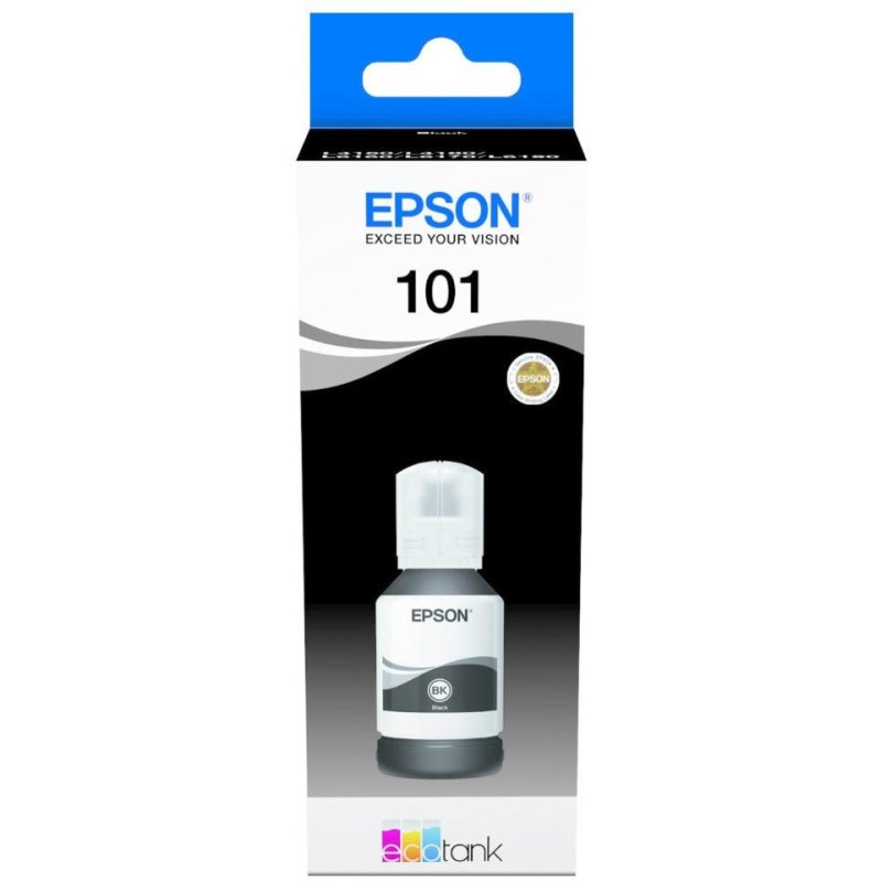 Epson inkoustová náplň/ T03V14A/ 101 EcoTank/ L6160/ L6170/ L6190/ L4150/ L4160/ Černá