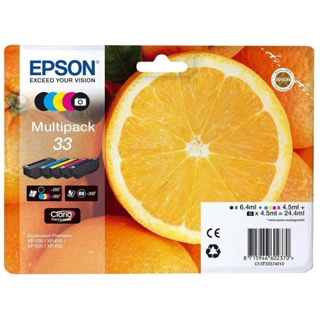 Epson inkoustové náplně - MULTIPACK/ C13T33374011/ 33 Claria Premium/ 5 barev