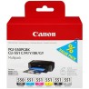 Canon cartridge multipack PGI-550 + CLI-551 (CMYBkGY, 19 000 str.) pre Canon PIXMA iP8750, MG7150, MG6350