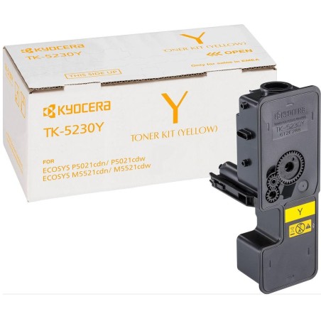 Kyocera toner TK-5230Y, pro M5521cdn/cdw, P5021cdn/cdw, žlutý, 2200 stran