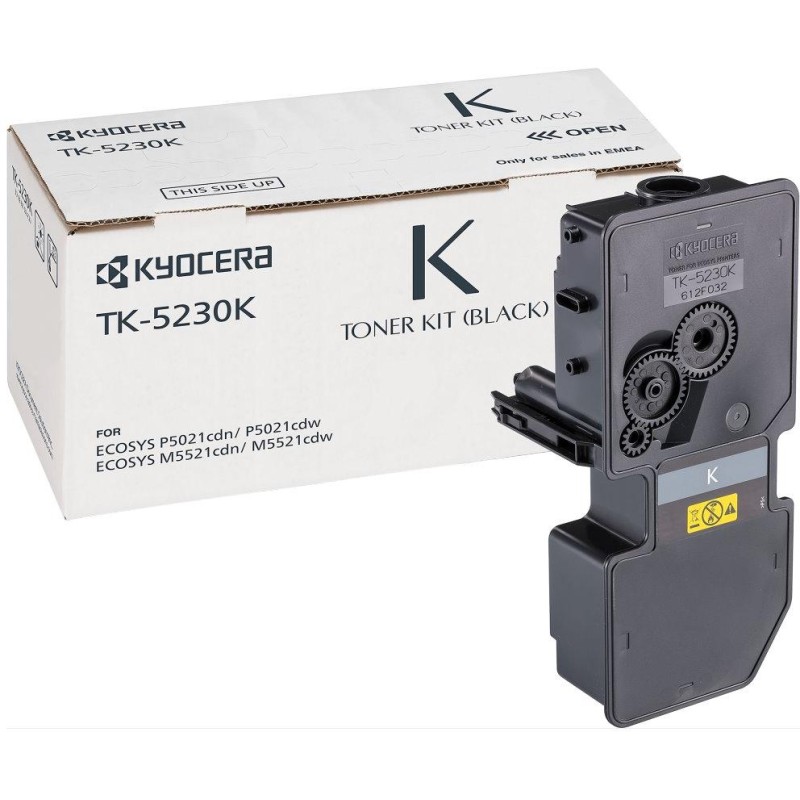 Kyocera toner TK-5230K, pro M5521cdn/cdw, P5021cdn/cdw, černý, 2600 stran