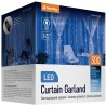 COLORWAY LED girlanda/ vnútorná / 300 LED / dĺžka 3 x 3m / modrá / AC 220V